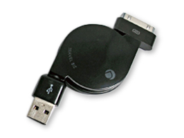 TRAVEL BIZ 急速充電＆データ転送巻き取り式USBケーブル for iPod/iPhone/iPad