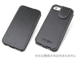 PDAIR レザーケース for iPhone SE / 5s / 5 縦開きボトムタイプ