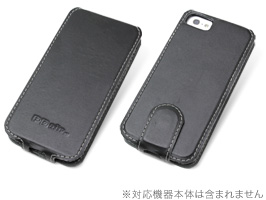 PDAIR レザーケース for iPhone SE / 5s / 5 縦開きトップタイプ