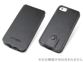 PDAIR レザーケース for iPhone 5s/5 縦開きトップタイプ(ボタンタイプ)
