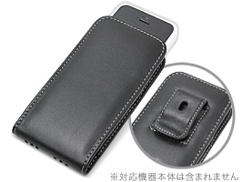 PDAIR レザーケース for iPhone 5s/5 with Bumper ベルトクリップ付バーティカルポーチタイプ