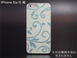 「彩寿」金彩シリーズ装飾カバー for iPhone 5s/5(唐草)