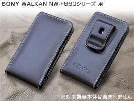 PDAIR レザーケース for ウォークマン NW-F880シリーズ ベルトクリップ付バーティカルポーチタイプ