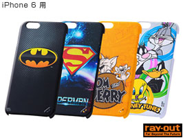 バットマン、スーパーマン、トム＆ジェリー、ルーニー・テューンズ・シェルジャケット for iPhone 6