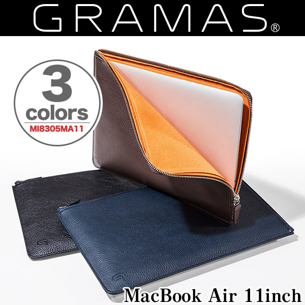 GRAMAS Meister Leather Sleeve Case MI8305MA11 for MacBook Air 11インチ(Early 2015/Early 2014/Mid 2013/Mid 2012/Mid 2011/Late 2010)