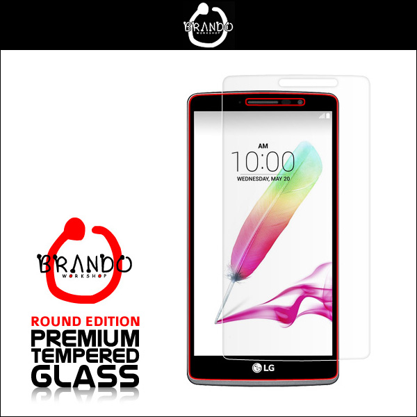Brando Workshop プレミア強化ガラス ラウンドエッジ for LG G4 Stylus