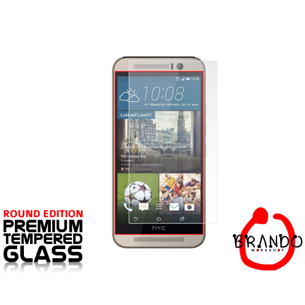 Brando Workshop プレミア強化ガラス ラウンドエッジ for HTC One M9