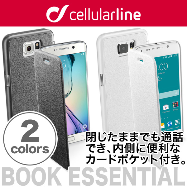 cellularline Book Essential レザー 手帳型ケース for Galaxy S6 SC-05G