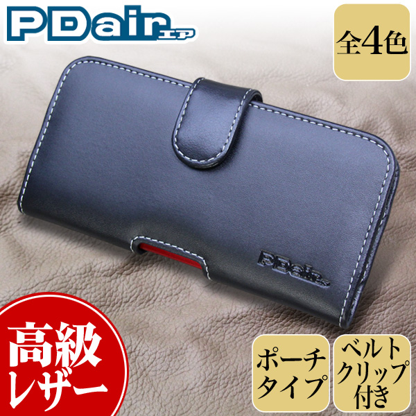 PDAIR レザーケース for HTC J butterfly HTV31 ポーチタイプ