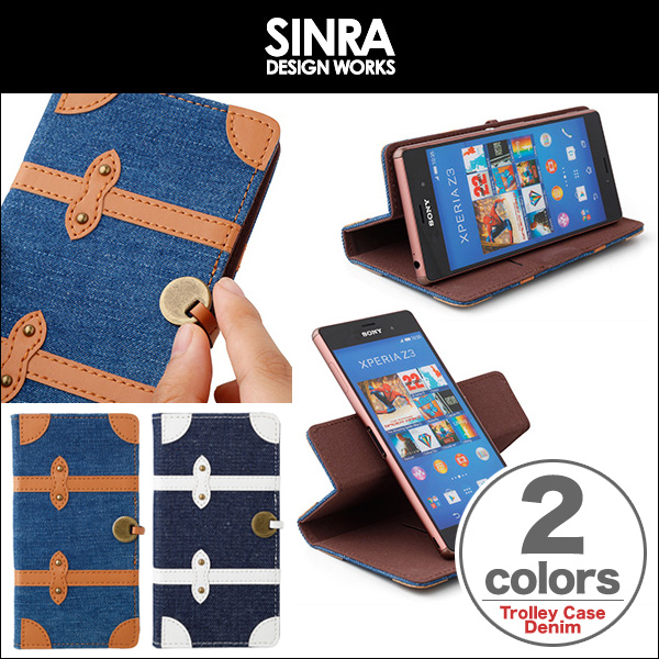 Sinra Design Works Trolley Case Denim for 5inch Smartphone