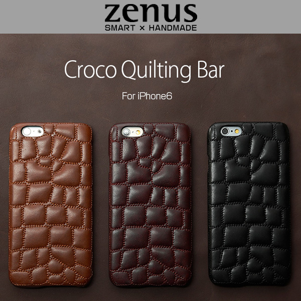 Zenus Croco Quilting Bar for iPhone 6