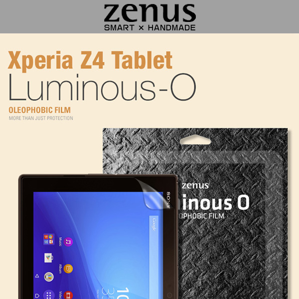 Zenus 液晶保護フィルム Luminous-O for Xperia (TM) Z4 Tablet SO-05G/SOT31/SGP712JP