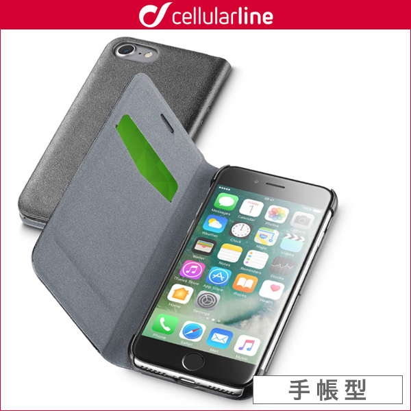 cellularline Book Essential 手帳型カード収納ケース for iPhone 7