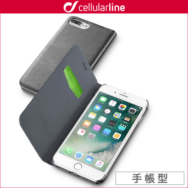cellularline Book Essential 手帳型カード収納ケース for iPhone 7 Plus