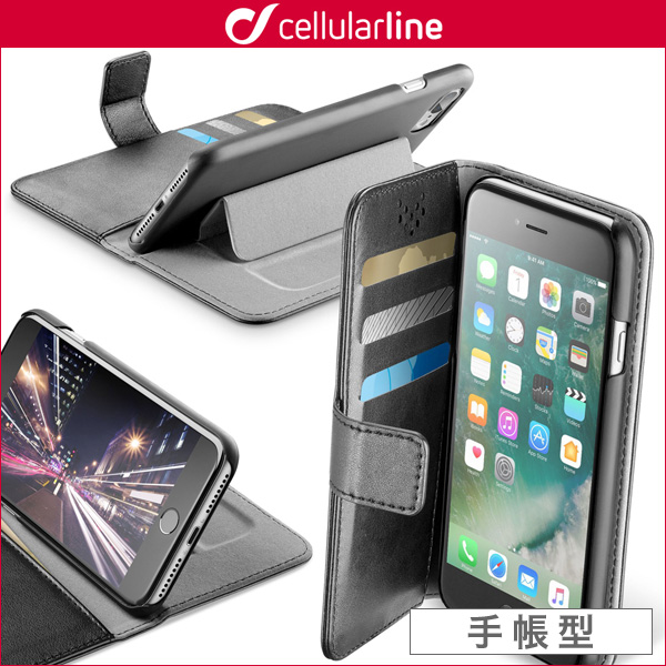 cellularline Book Agenda 手帳スタンド型ケース for iPhone 7 Plus