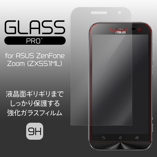 GLASS PRO+ Premium Tempered Glass Screen Protection for ASUS ZenFone Zoom (ZX551ML)