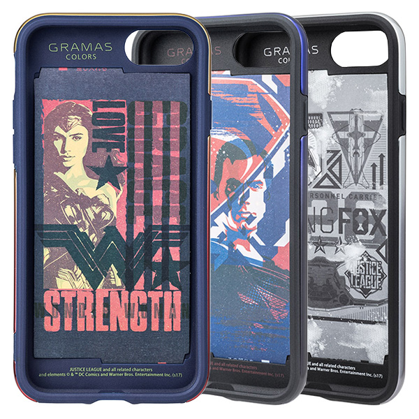 GRAMAS COLORS Hybrid Case with Justice League for iPhone 8 / iPhone 7