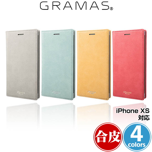 GRAMAS FEMME Colo PU Leather Book Case for iPhone XS