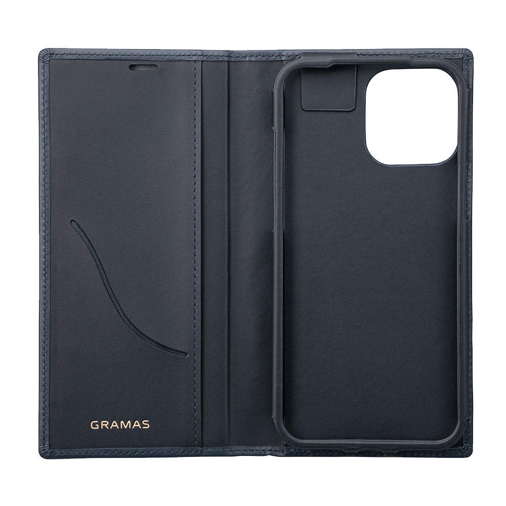 GRAMAS Italian Genuine Leather Book Case for iPhone 13 Pro Max