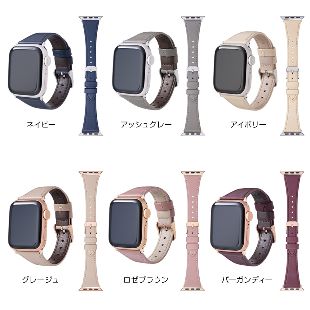 顼 GRAMAS COLORS Originate Genuine Leather Watchband for Apple Watch(41mm 40mm 38mm)