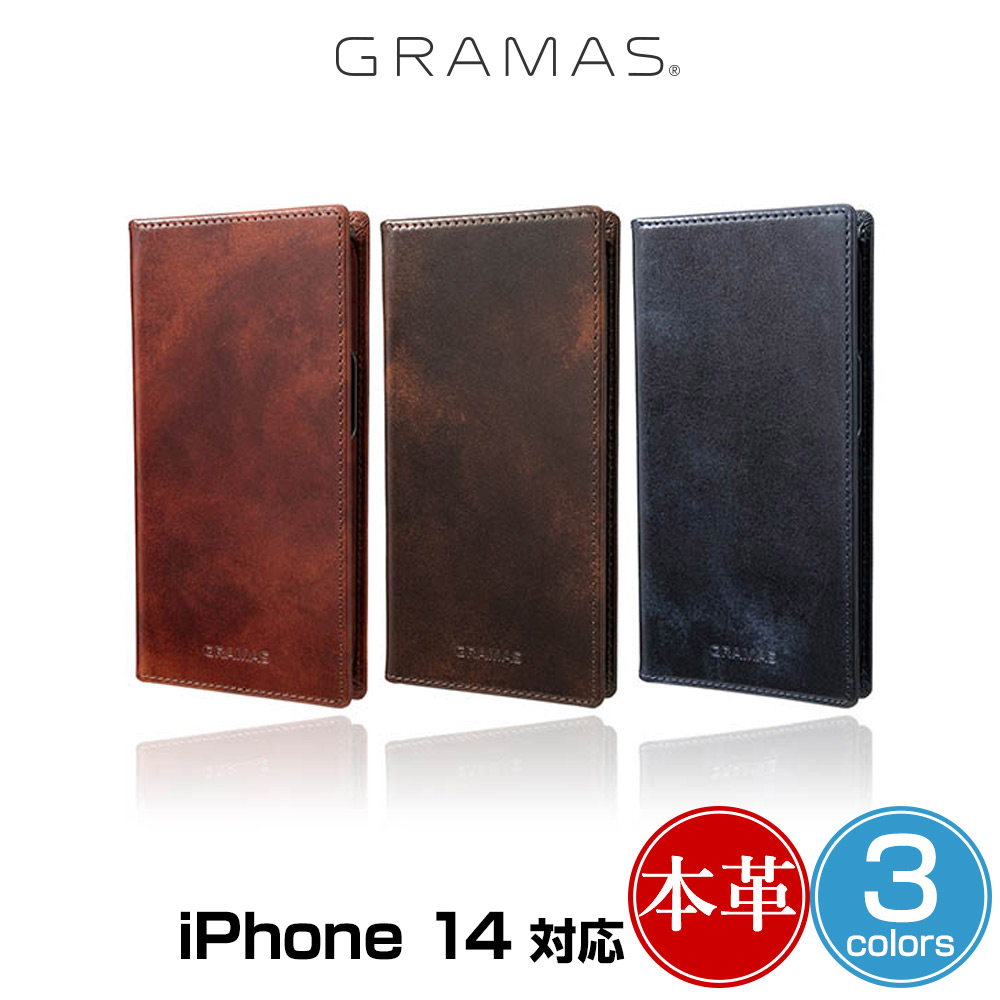 GRAMAS G-FOLIO ߥ塼५ե쥶 եꥪ for iPhone 14