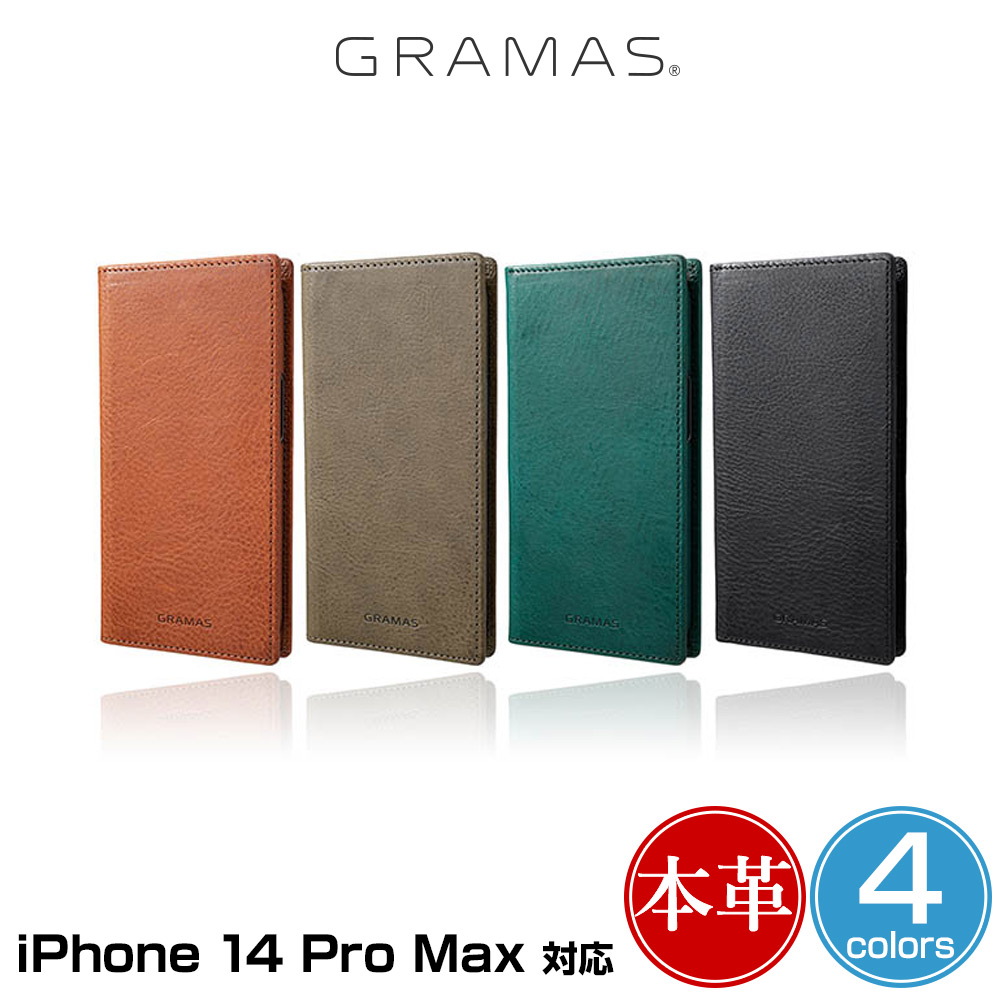 GRAMAS G-FOLIO ߥͥХܥå쥶 եꥪ for iPhone 14 Pro Max