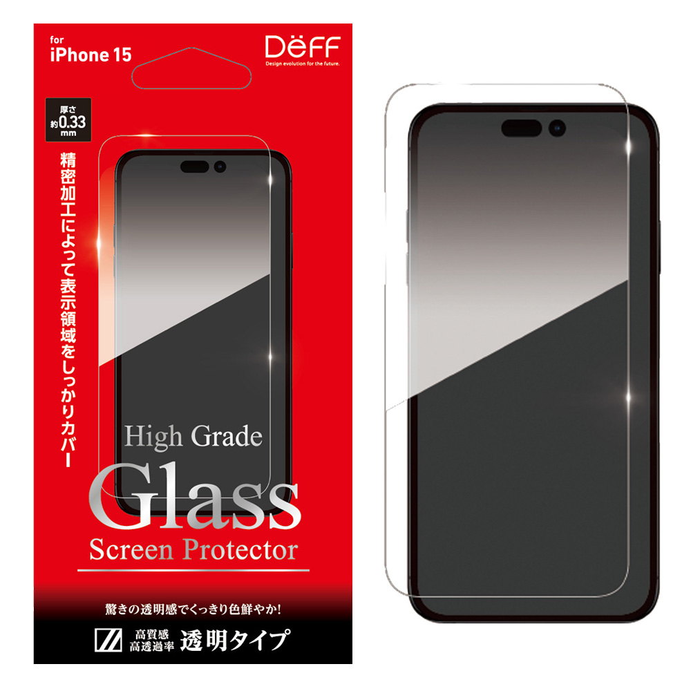 High Grade Glass Screen Protector foriPhone 15(Ʃ)
