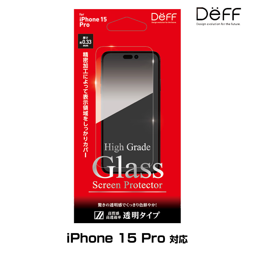 High Grade Glass Screen Protector foriPhone 15 Pro(Ʃ)