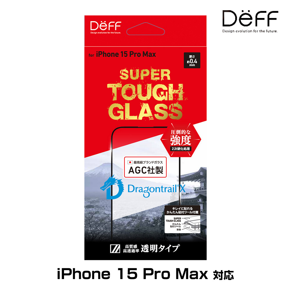 SUPER TOUGH GLASS for iPhone 15 Pro Max(Ʃ)