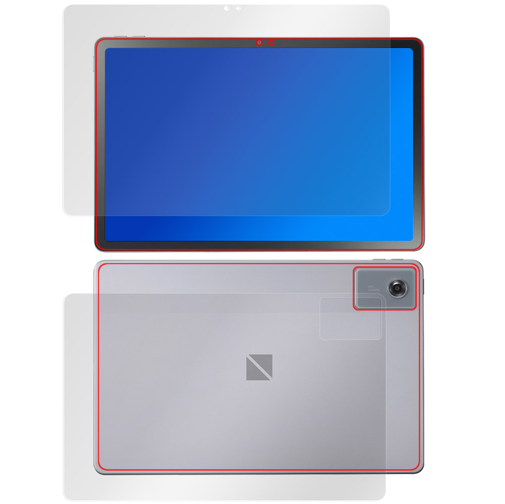 LAVIE Tab T11N T1175/LAシリーズ / TAB11/Q02 11型ワイド 2025年秋冬モデル 表面・背面セットの保護フィルム