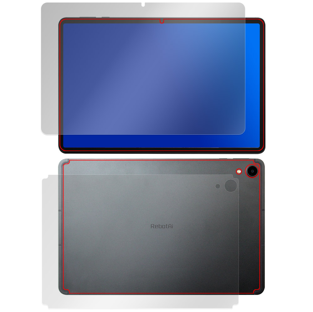 RebotAi A11タブレット 表面・背面セットの保護フィルム