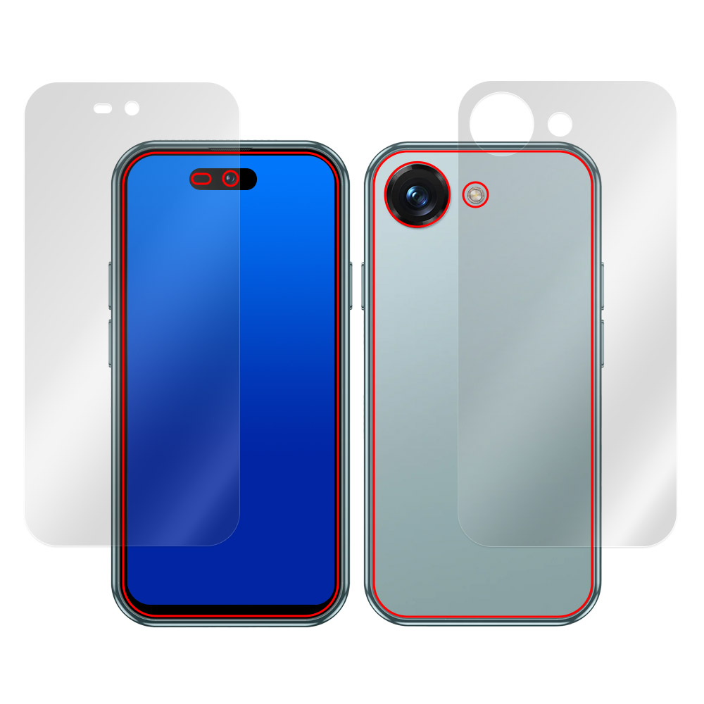 BLUEFOX NX1 表面・背面セットの保護フィルム
