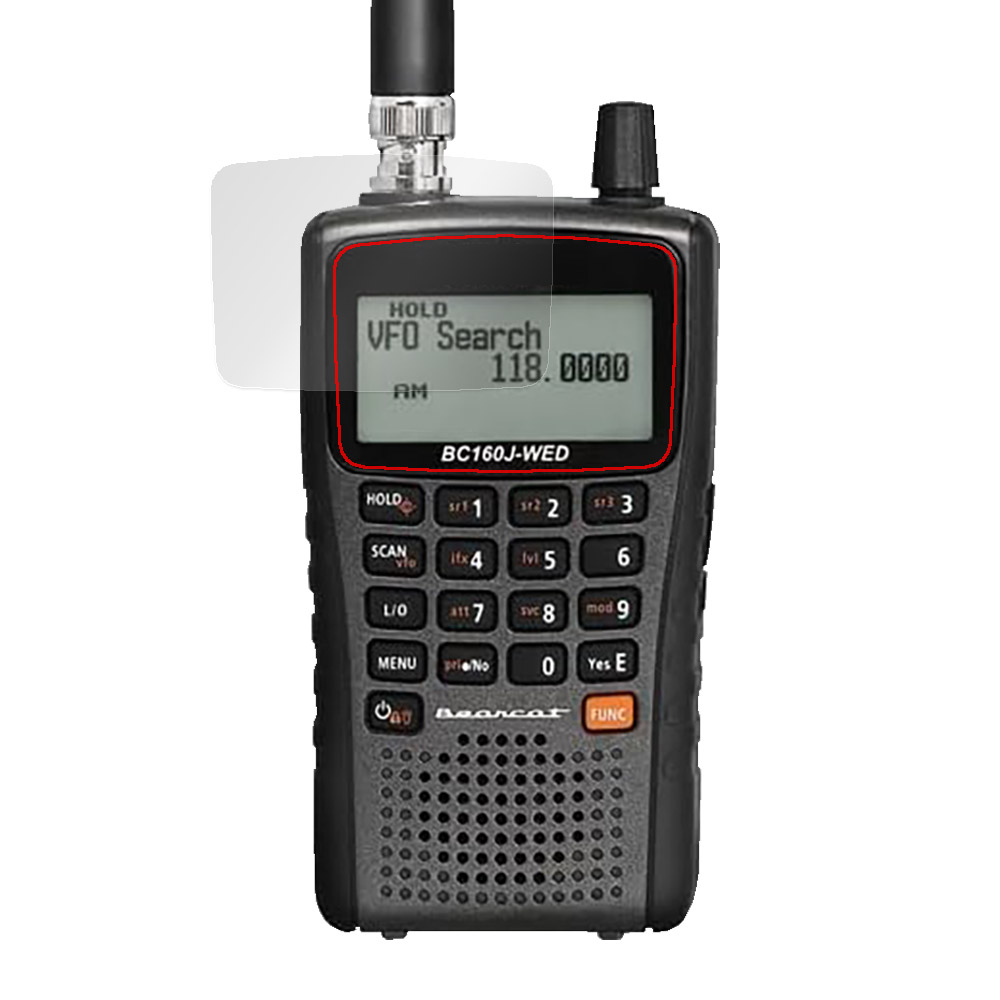 Uniden BC160J-WED 広帯域受信機 液晶保護フィルム