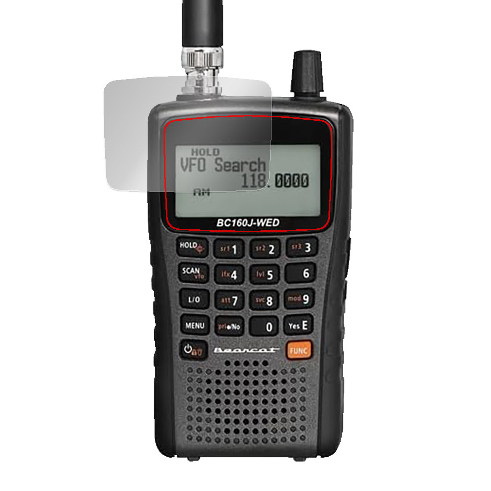 Uniden BC160J-WED 広帯域受信機 液晶保護フィルム