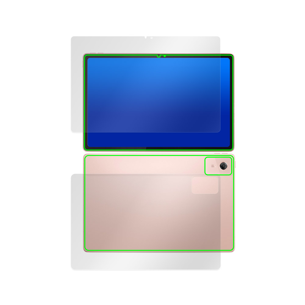 Lenovo Tab K12 表面・背面セットの保護フィルム