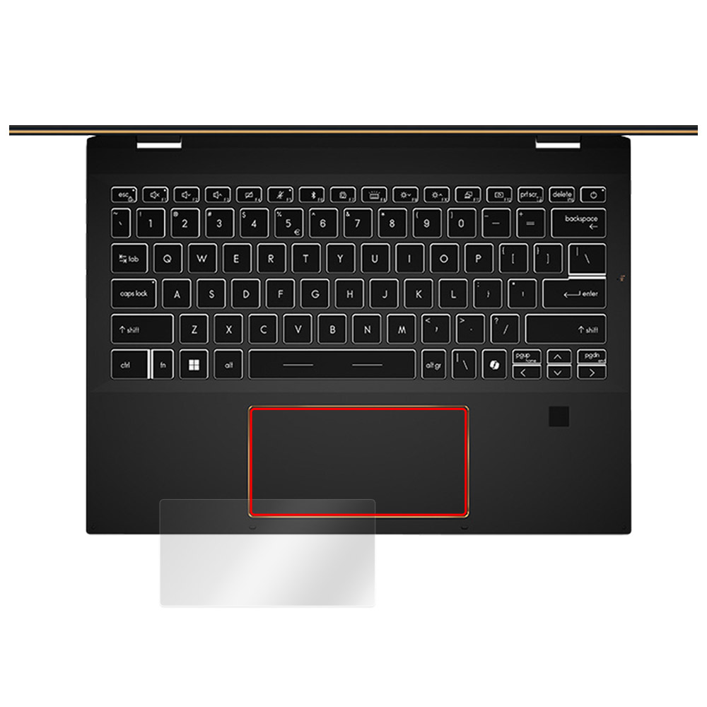 MSI Summit E13 AI Evo A1M タッチパッド用保護フィルム