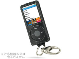 PDAIR レザーケース for iPod nano(4th gen.) ホルダー付 スリーブタイプ