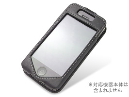保護フィルム PDAIR レザーケース for iPhone 4S/4 スリーブタイプ