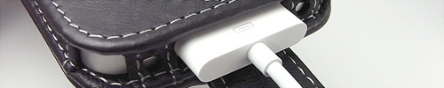 PDAIR レザーケース for iPhone 4 縦開きタイプ