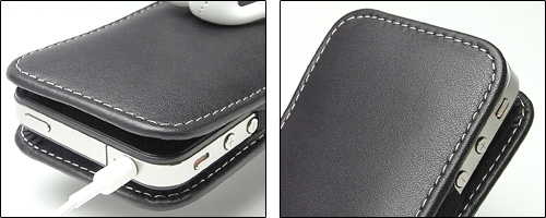 PDAIR レザーケース for iPhone 4 バーティカルポーチタイプ