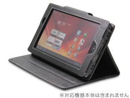 保護フィルム PDAIR レザーケース for Acer ICONIA TAB A100 横開きタイプ(ブラック)