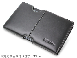 保護フィルム PDAIR レザーケース for Acer ICONIA TAB A100 ポーチタイプ(ブラック)