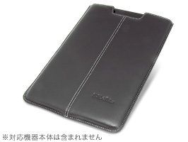 保護フィルム PDAIR レザーケース for Iconia Tab A500 バーティカルポーチタイプ(ブラック)