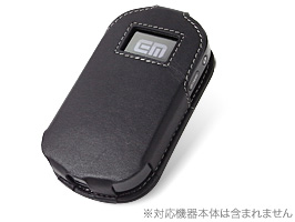 保護フィルム PDAIR レザーケース for Pocket WiFi(GP02) スリーブタイプ(ブラック)