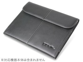 保護フィルム PDAIR レザーケース for iPad 2 ビジネスタイプ(ブラック)