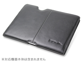 保護フィルム PDAIR レザーケース for iPad 2 ポーチタイプ(ブラック)