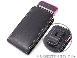 保護フィルム PDAIR レザーケース for IS05 ベルトクリップ付バーティカルポーチタイプ