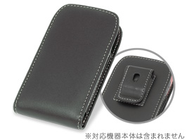 保護フィルム PDAIR レザーケース for G’zOne IS11CA ベルトクリップ付バーティカルポーチタイプ