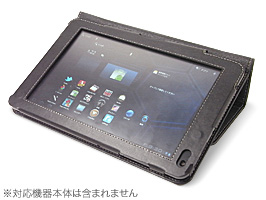 保護フィルム PDAIR レザーケース for Optimus Pad L-06C 横開きタイプ(ブラック) Ver.1