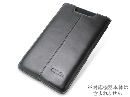 保護フィルム PDAIR レザーケース for Optimus Pad L-06C バーティカルポーチタイプ(ブラック)